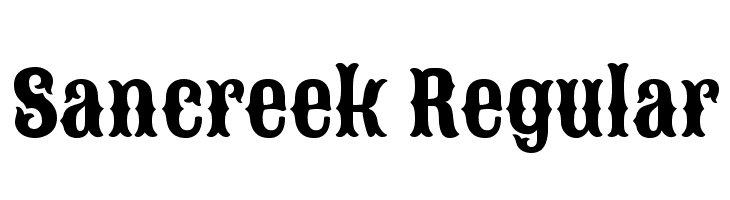 Sancreek Regular  لخطوط تنزيل