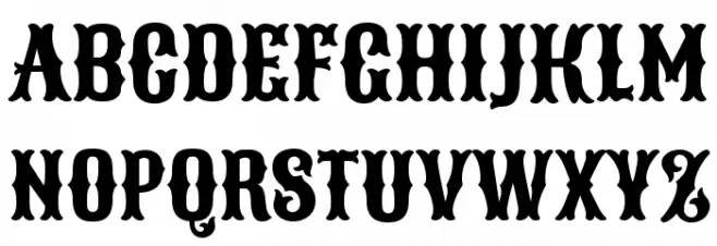 Sancreek Regular Шрифта ВЕРХНИЙ
