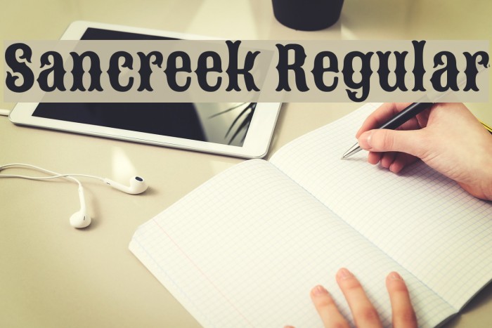 Sancreek Regular Font examples