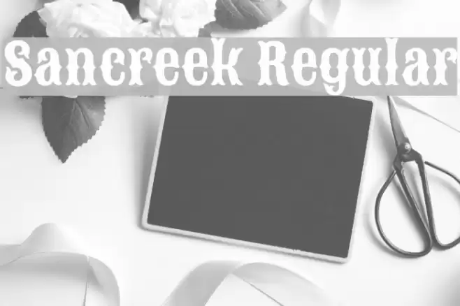 Sancreek Regular Font examples