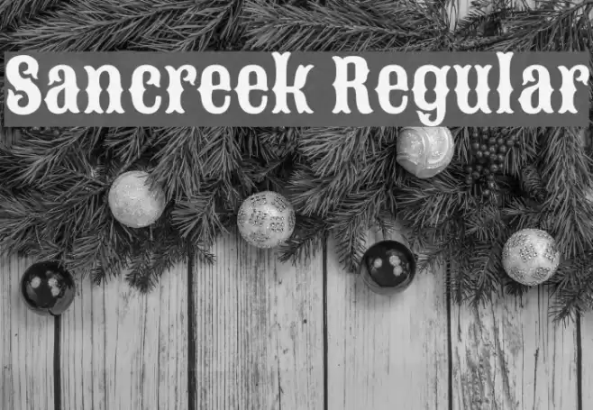 Sancreek Regular Font examples