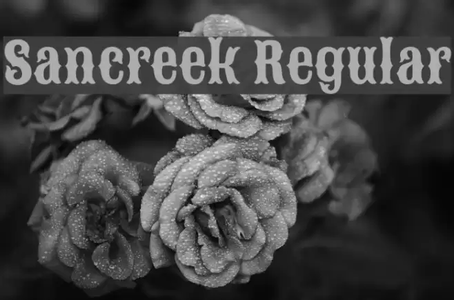 Sancreek Regular Font examples