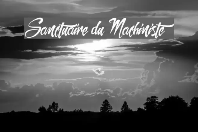 Sanctuaire du Machiniste Font examples