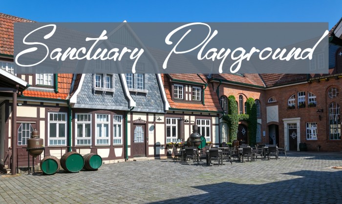 Sanctuary Playground Font examples