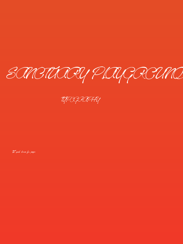 Sanctuary Playground Poster