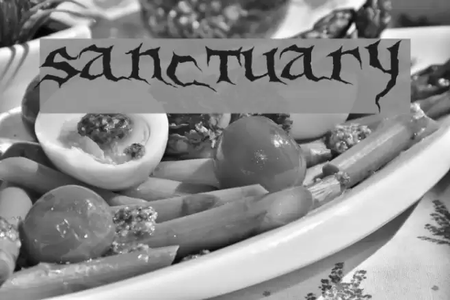 Sanctuary Шрифта examples