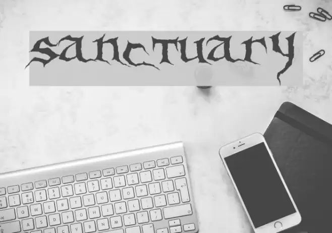 Sanctuary Шрифта examples