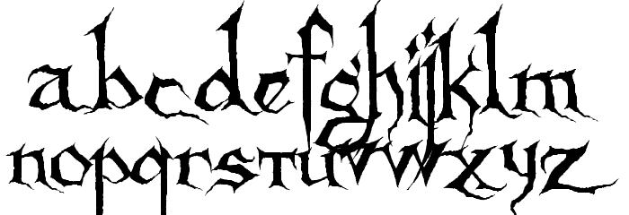 Sanctuary Font LOWERCASE