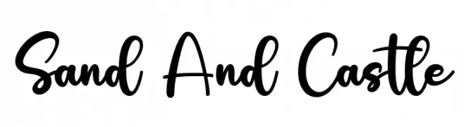 Sand And Castle  Frei Schriftart Herunterladen