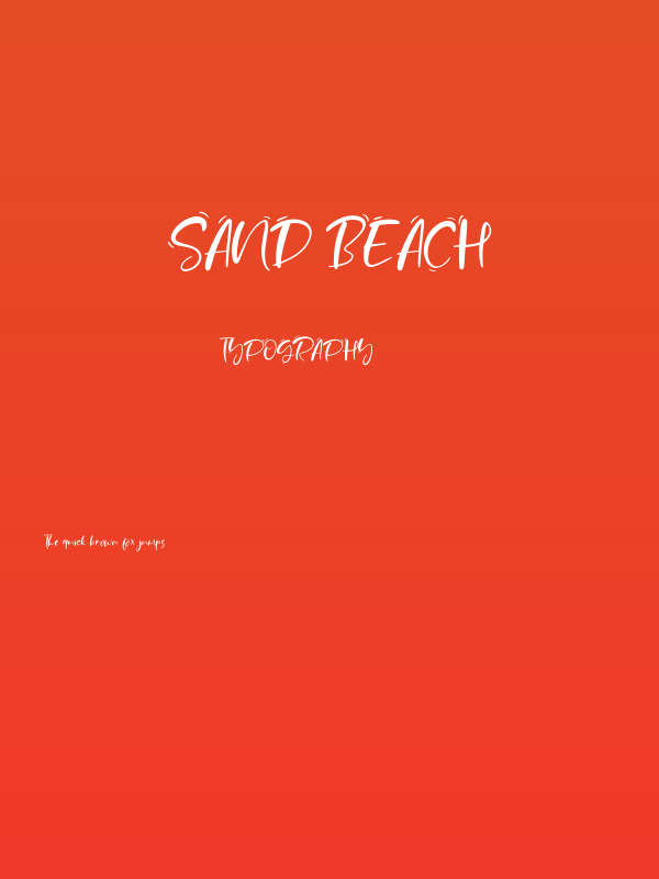 Sand Beach Poster