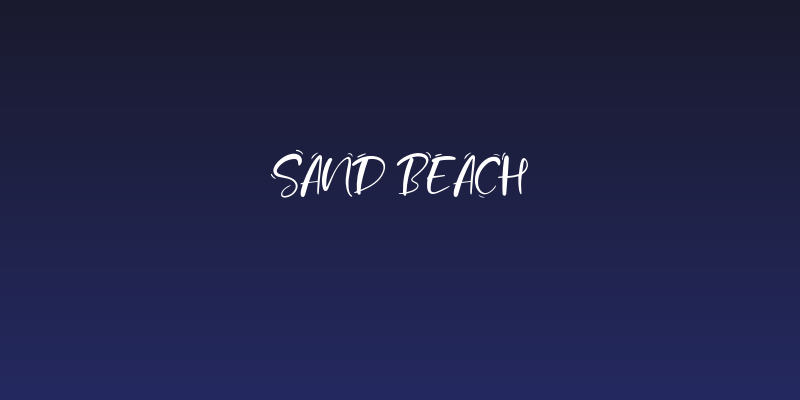 Sand Beach Social Header