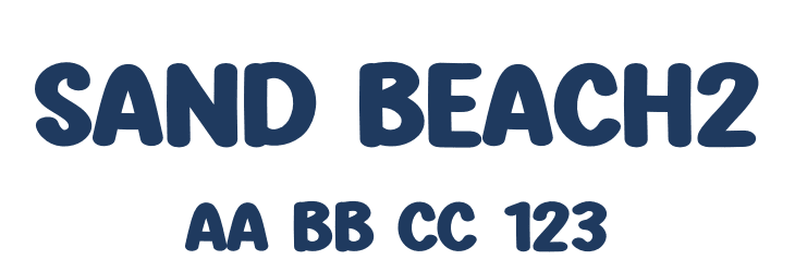Sand Beach2 Font Preview