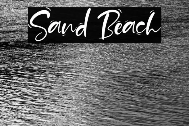 Sand Beach Font examples