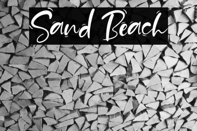 Sand Beach Font examples