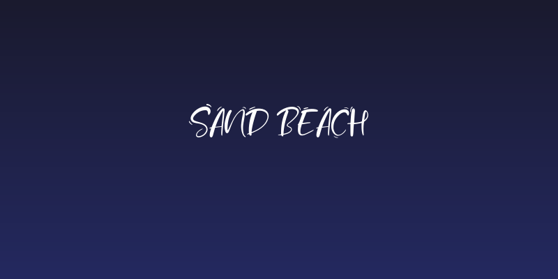 Sand Beach Social Header
