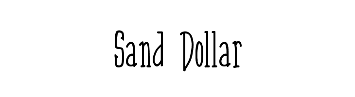 Sand Dollar  Frei Schriftart Herunterladen