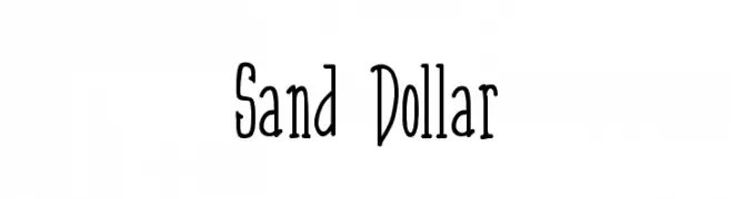 Sand Dollar  Скачать бесплатные шрифты