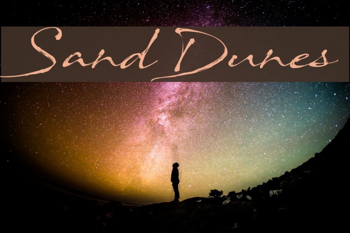 SandDunes Font examples