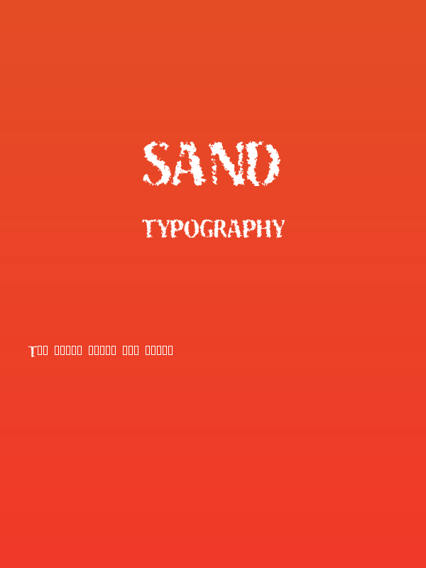 Sand Poster