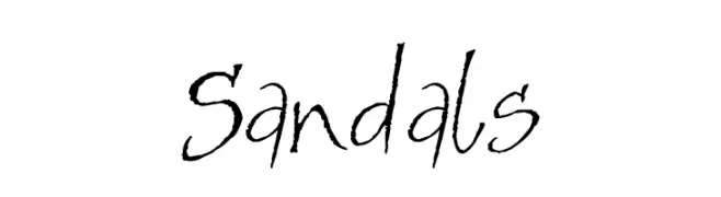 Sandals  Fuentes Gratis Descargar