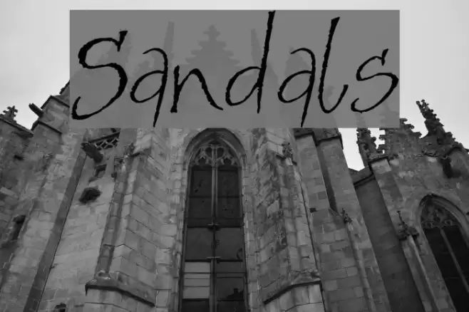 Sandals フォント examples