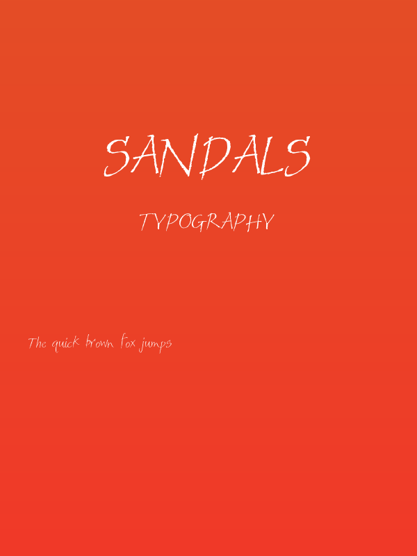 Sandals Poster