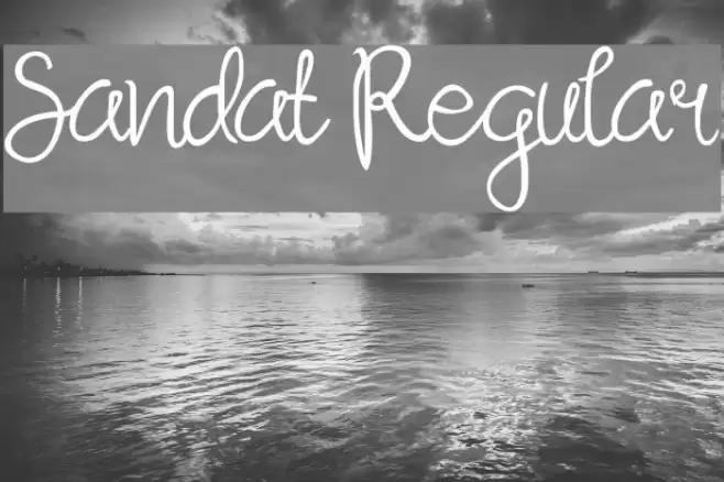 Sandat Regular Font examples