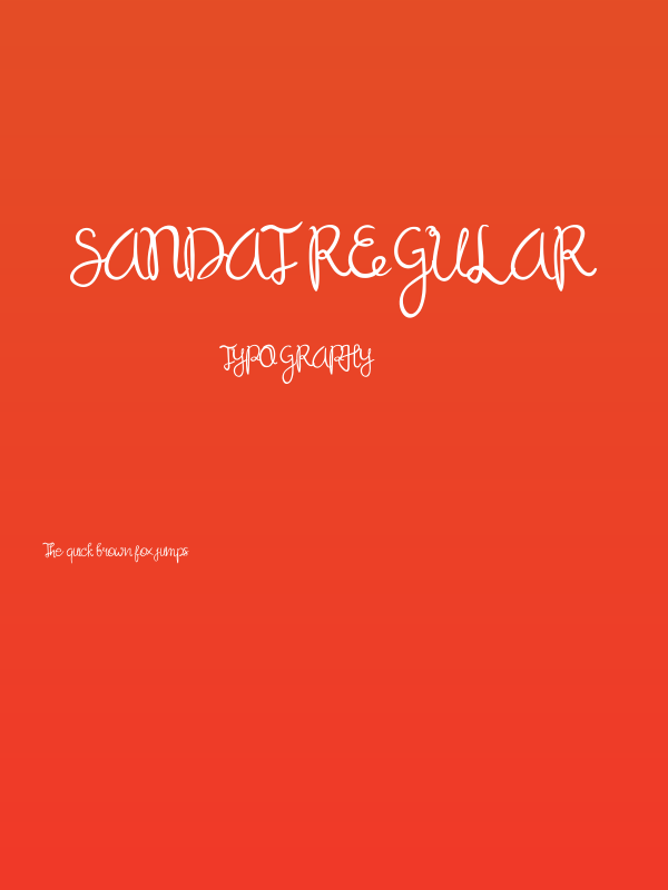 Sandat Regular Poster