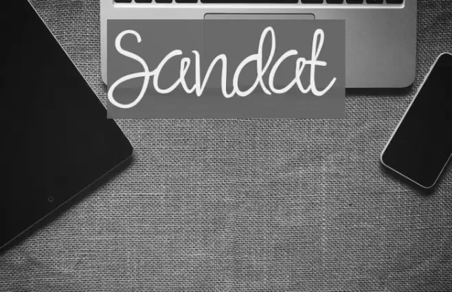 Sandat Font examples