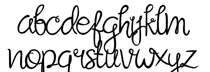 Sandat Font LOWERCASE