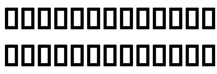 Sandbaad Font LOWERCASE