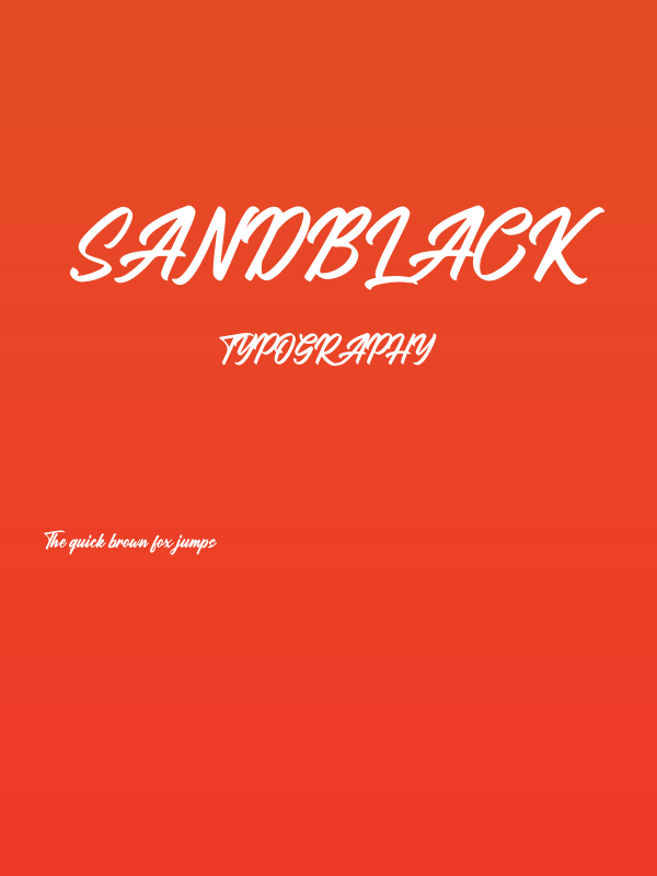 Sandblack Poster