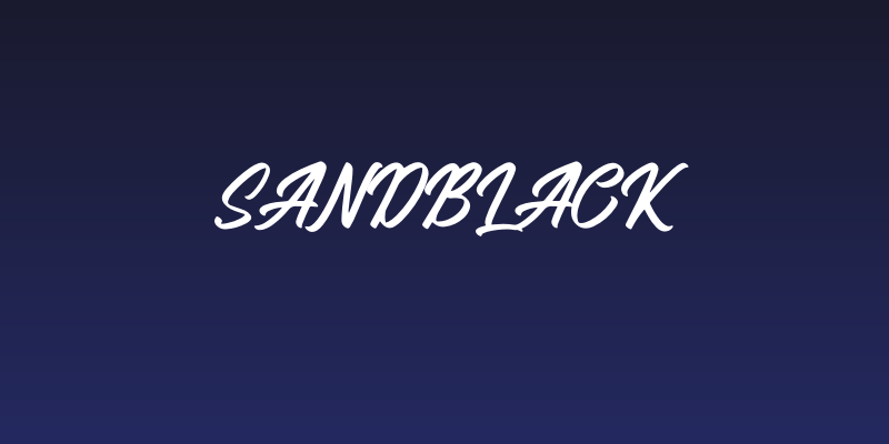 Sandblack Social Header