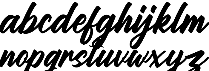 Sandblack Font LOWERCASE