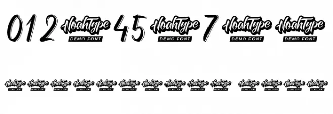Sandblaster Demo Font OTHER CHARS