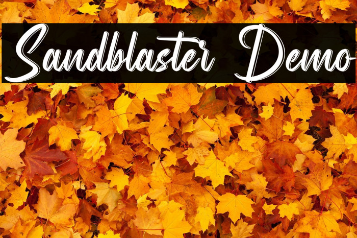 Sandblaster Demo Example 1