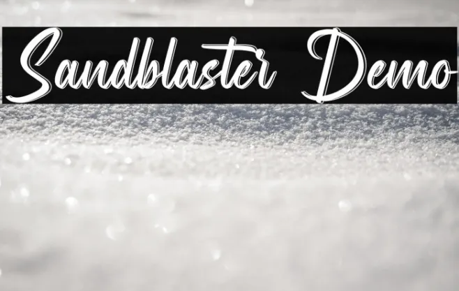 Sandblaster Demo Example 2