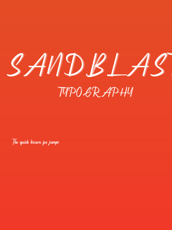 Sandblaster Demo Poster