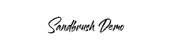 Sandbrush Demo Font