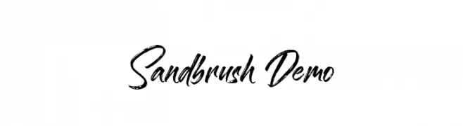 Sandbrush Demo  Fuentes Gratis Descargar