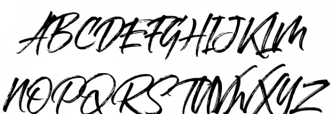Sandbrush Demo Шрифта ВЕРХНИЙ