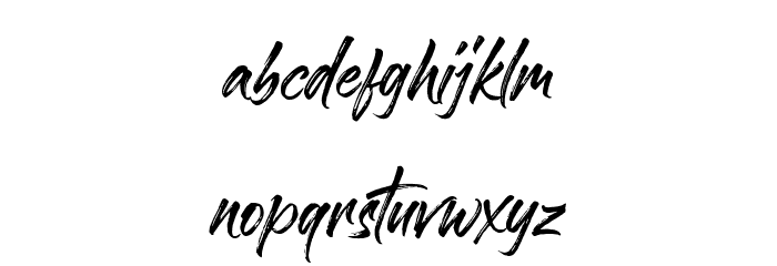 Sandbrush Demo Font LOWERCASE