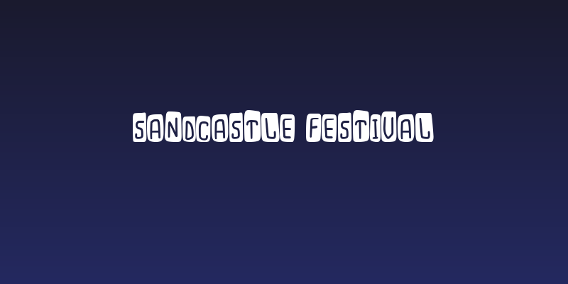 Sandcastle Festival Social Header