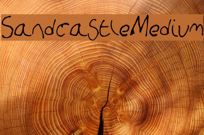 SandcastleMedium Font examples