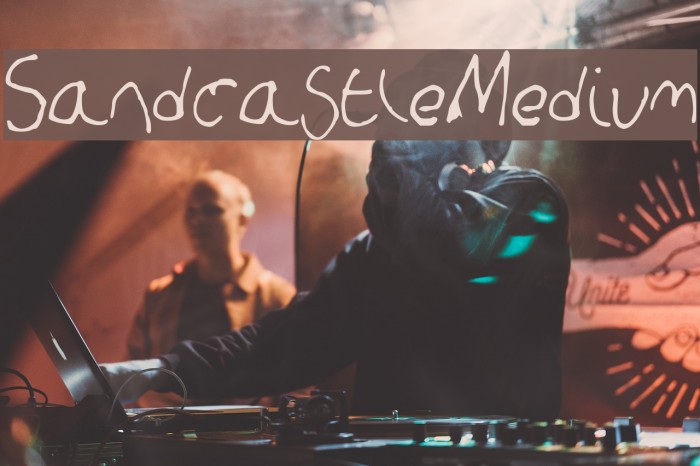 SandcastleMedium Font examples