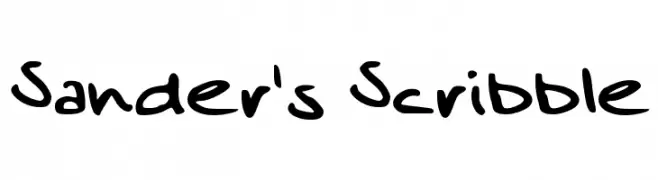 Sander's Scribble  baixar fontes gratis