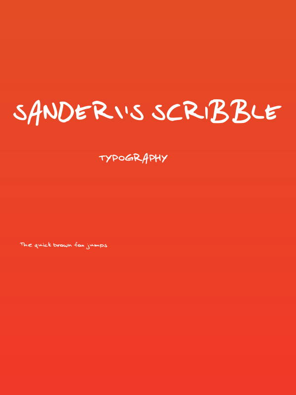 Sander's Scribble Poster