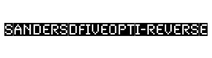 SandersDFiveOpti-Reverse Font