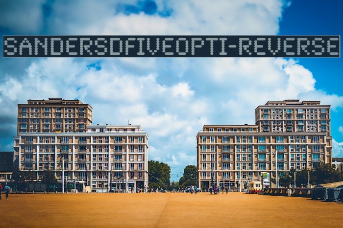 SandersDFiveOpti-Reverse Schriftart examples