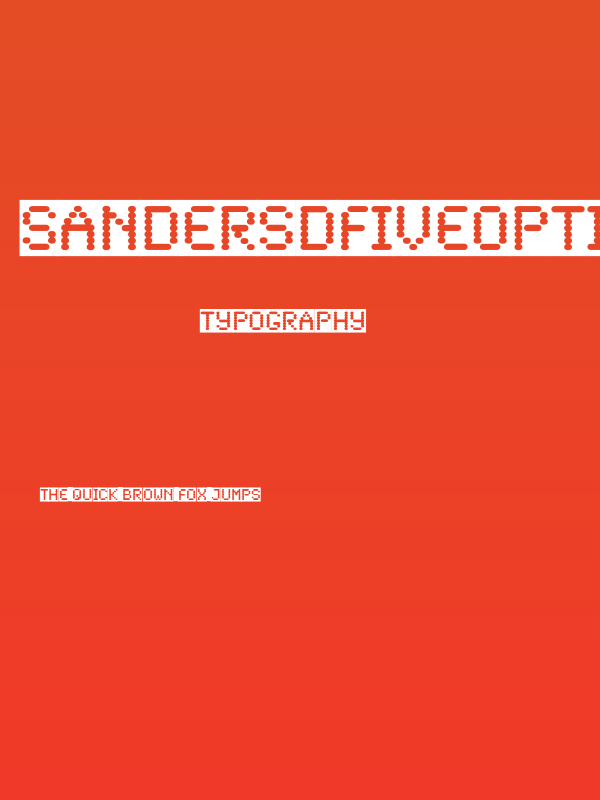 SandersDFiveOpti-Reverse Poster